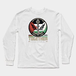 United for Peace - Together Stronger Palestine Long Sleeve T-Shirt